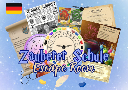 Escape Room für Kinder Zauberer - Schnitzeljagd
