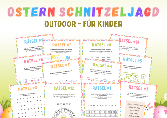 Ostern - Schnitzeljagd Outdoor - ältere Kinder