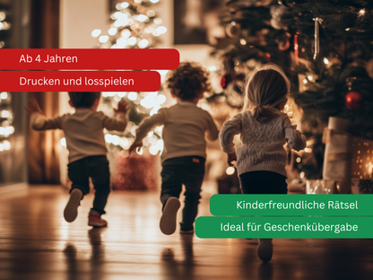 Weihnachtsspiel  - Schnitzeljagd für Kinder