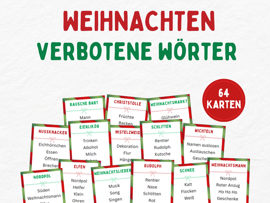 Weihnachtsspiel - Verbotene Wörter