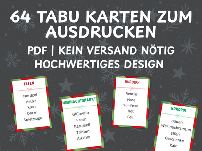 Weihnachtsspiel - Tabu Spiel