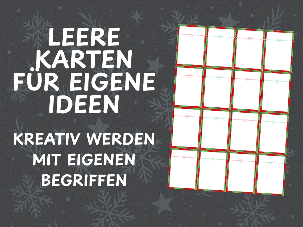 Weihnachtsspiel - Tabu Spiel