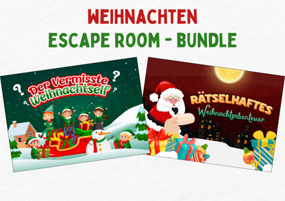 Weihnachten - Escape Room Spiel Bundle für Kinder