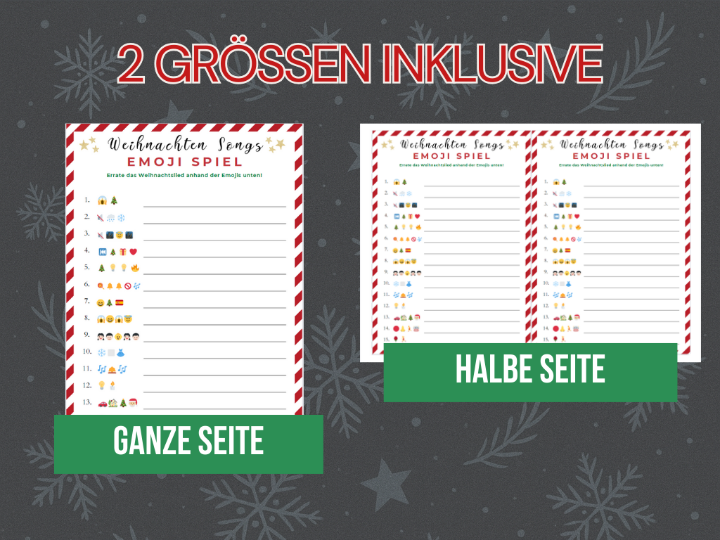 Weihnachten Spiele-Set - 8 Spiele