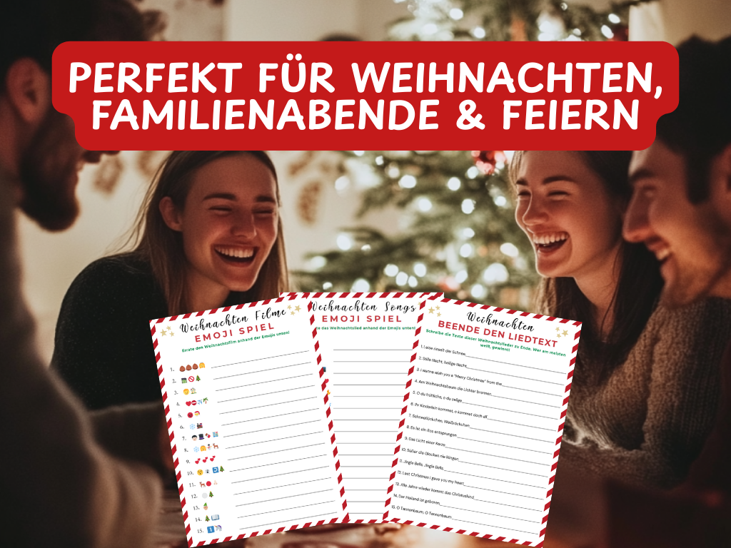 Weihnachten Spiele-Set - 8 Spiele