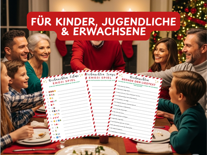 Weihnachten Spiele-Set - 8 Spiele