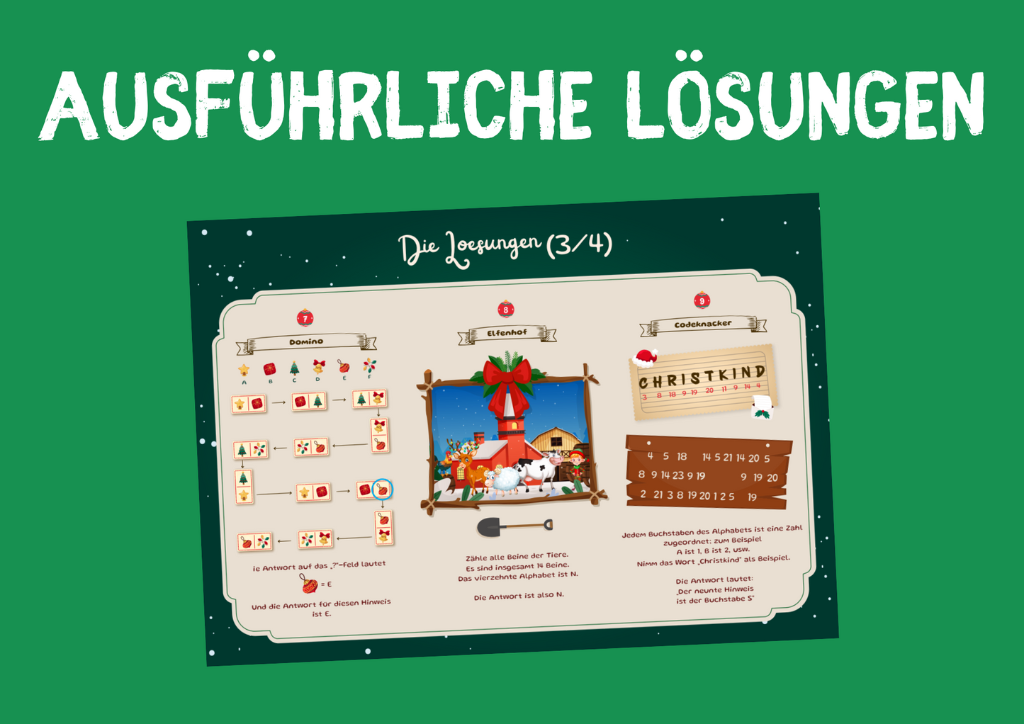 Weihnachten - Escape Room Spiel Elfen