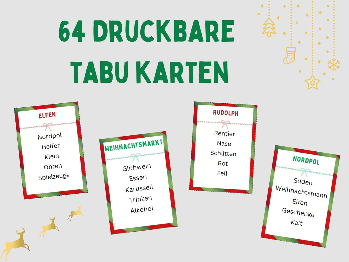 Talb U Weihnachtsspiel Tabu Spiel – Tempme