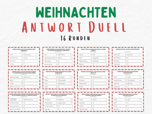 Weihnachtsspiel - Quiz Spiel