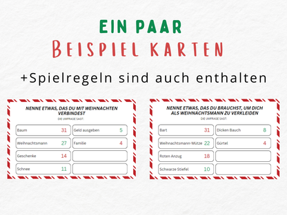 Weihnachtsspiel - Quiz Spiel