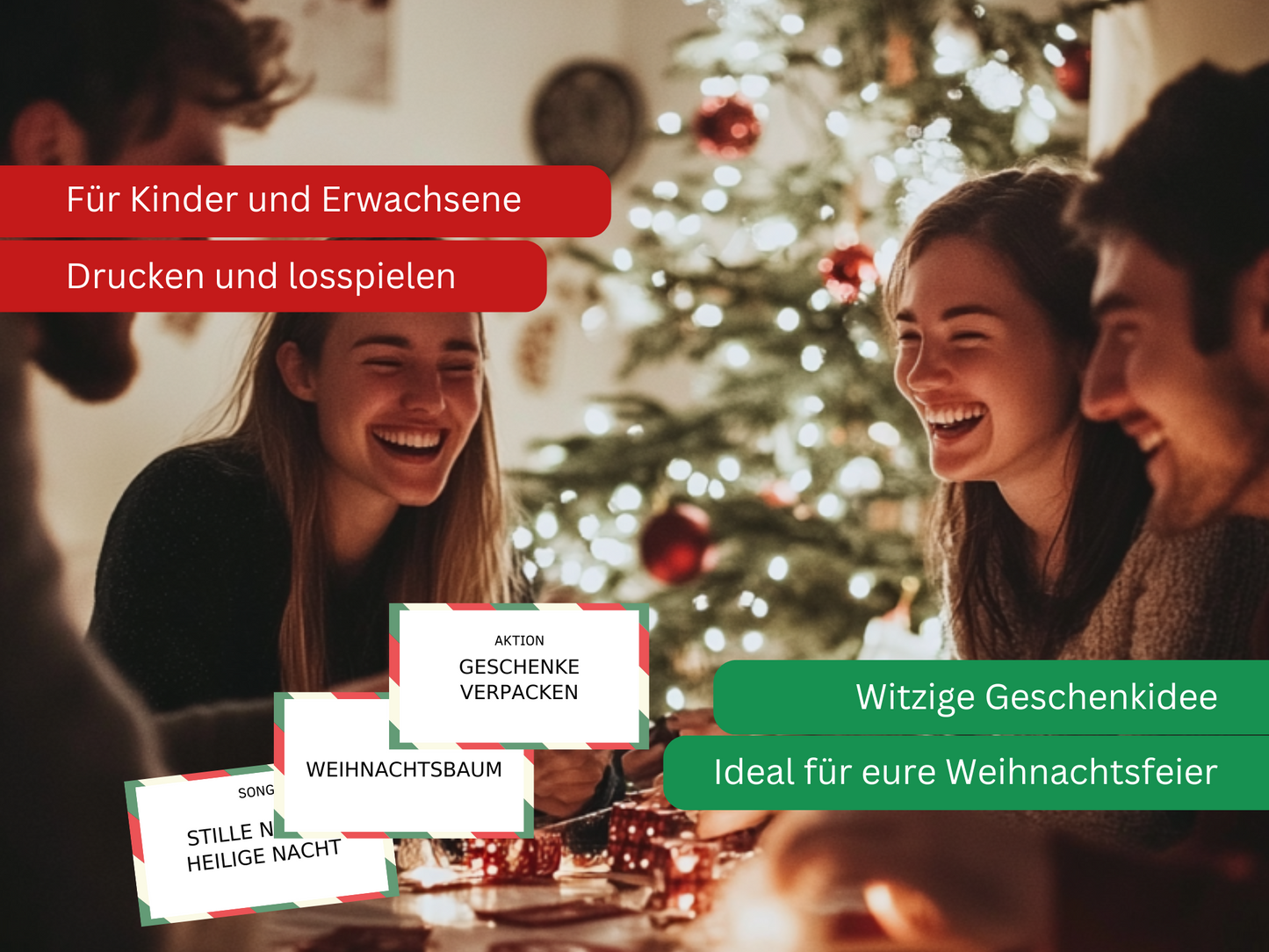 Weihnachtsspiel - Scharade Spiel