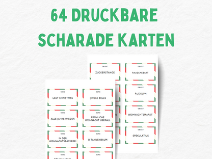 Weihnachtsspiel - Scharade Spiel