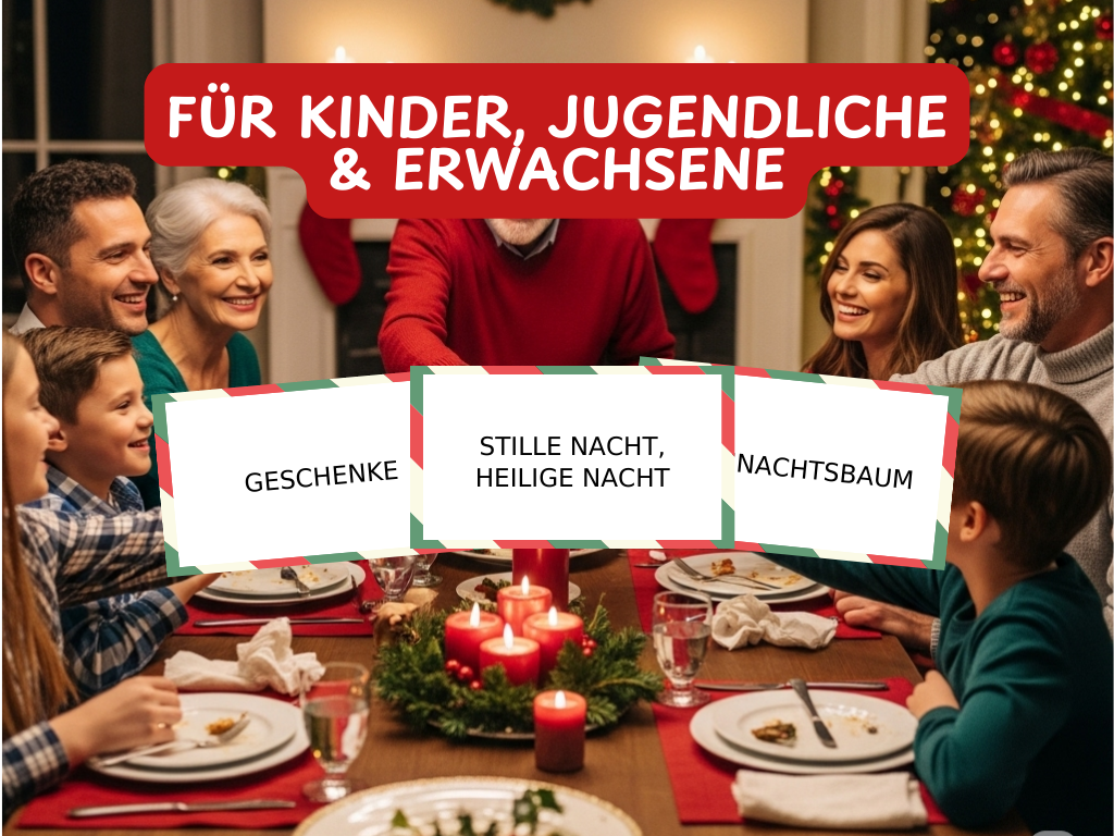 Weihnachtsspiel - Scharade Spiel