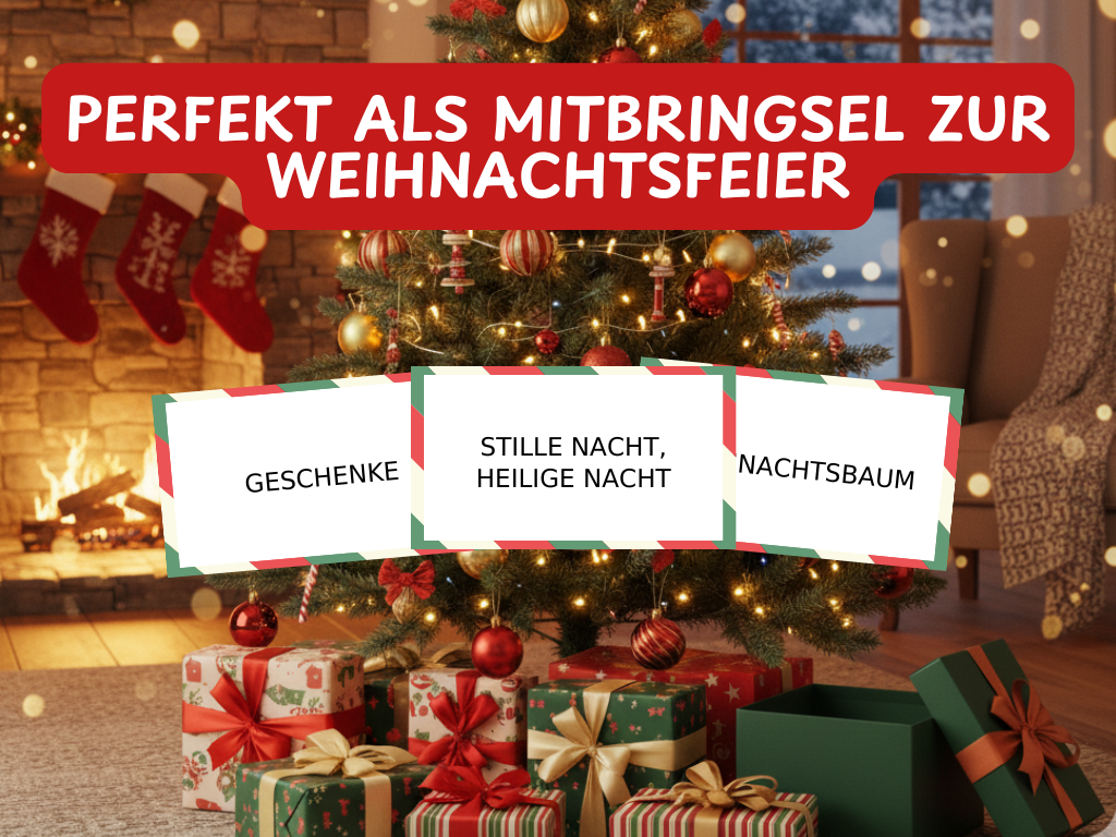 Weihnachtsspiel - Scharade Spiel