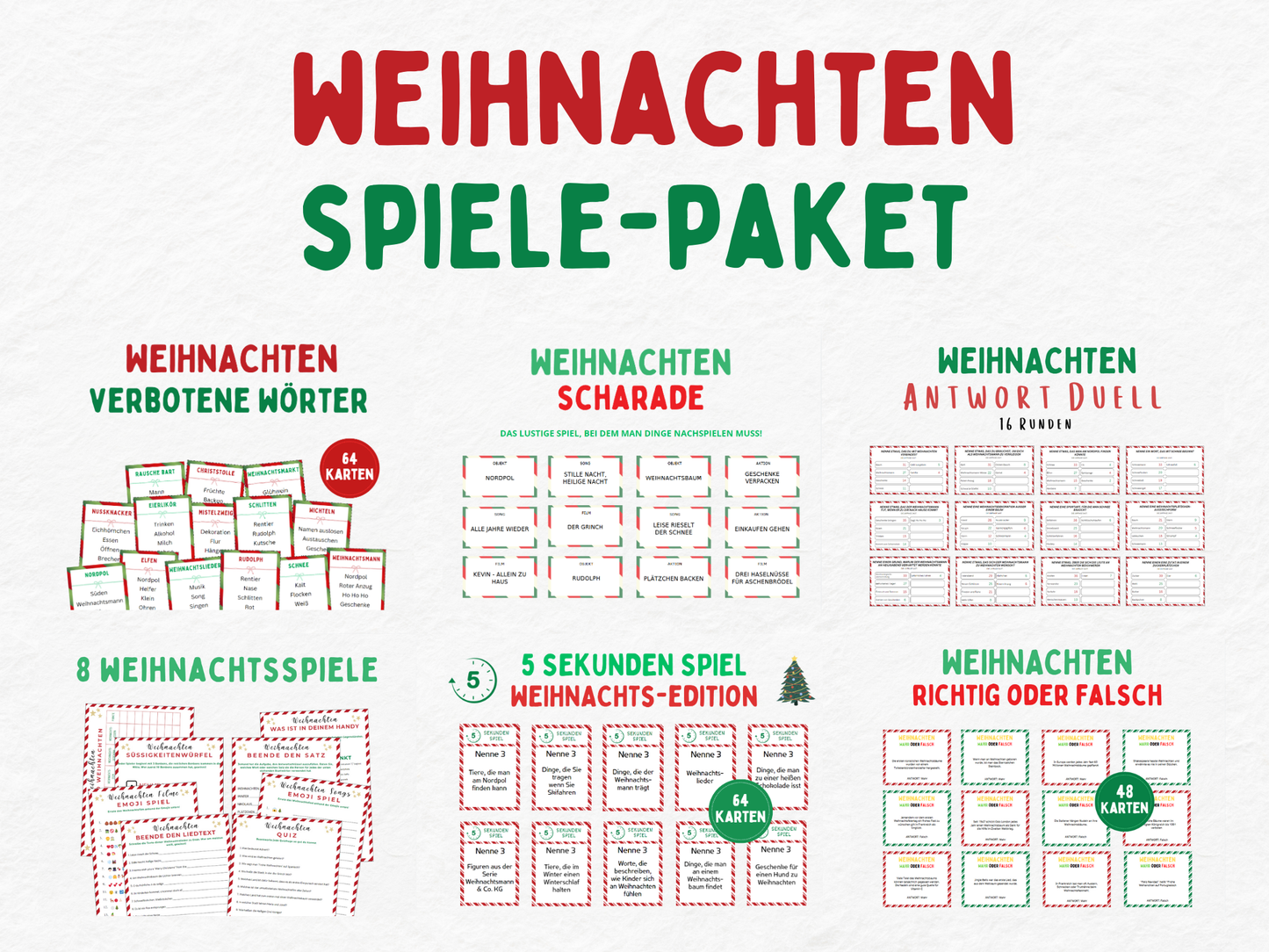 Weihnachten Spiele-Paket