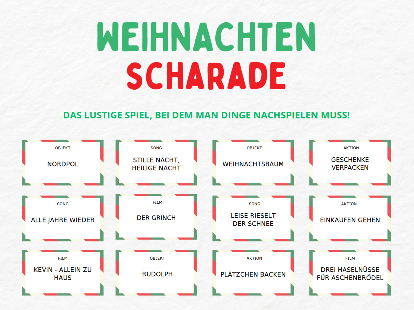 Weihnachten Spiele-Paket