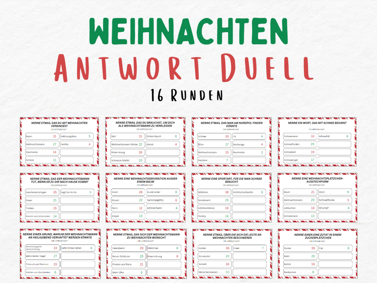 Weihnachten Spiele-Paket