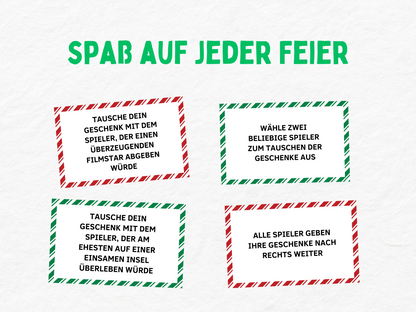 Weihnachtsspiel - Geschenke Wichteln Spiel