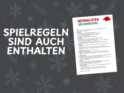 Weihnachtsspiel - Geschenke Wichteln Spiel